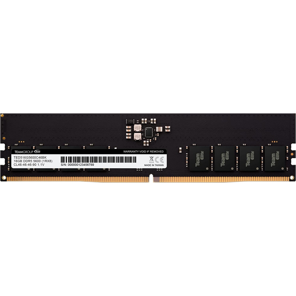 ОЗУ Team Group ELITE TED516G5600C4601 DIMM, DDR5, 16 Гб, 5600 МГц — фото товара