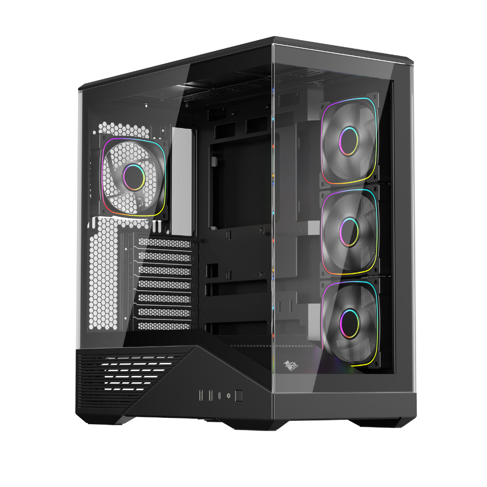Корпус 1STPLAYER FIREBASE GM7 GM7-BK-3FN7R-1FN7 Mid-Tower — фото товара