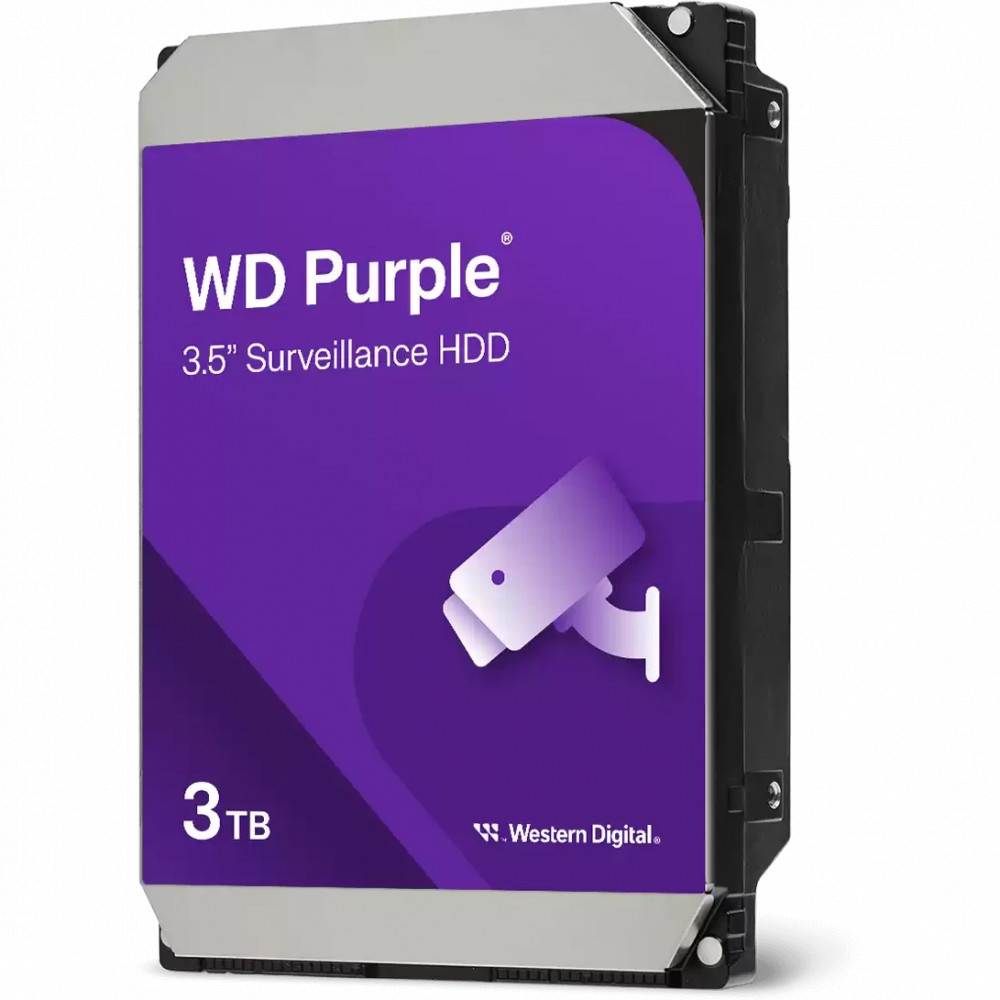 Жесткий диск Western Digital Purple WD34PURZ HDD (классические), 3 ТБ, 3.5 дюйма, SATA — фото товара