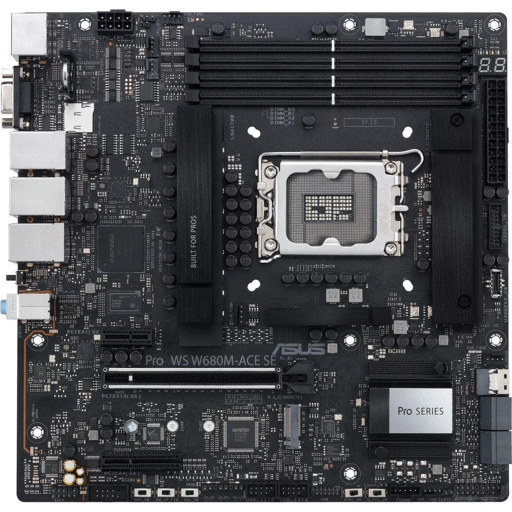 Материнская плата Asus PRO WS W680M-ACE SE 90MB1FA0-M0EAY0 Mini-ATX, LGA 1700 — фото товара