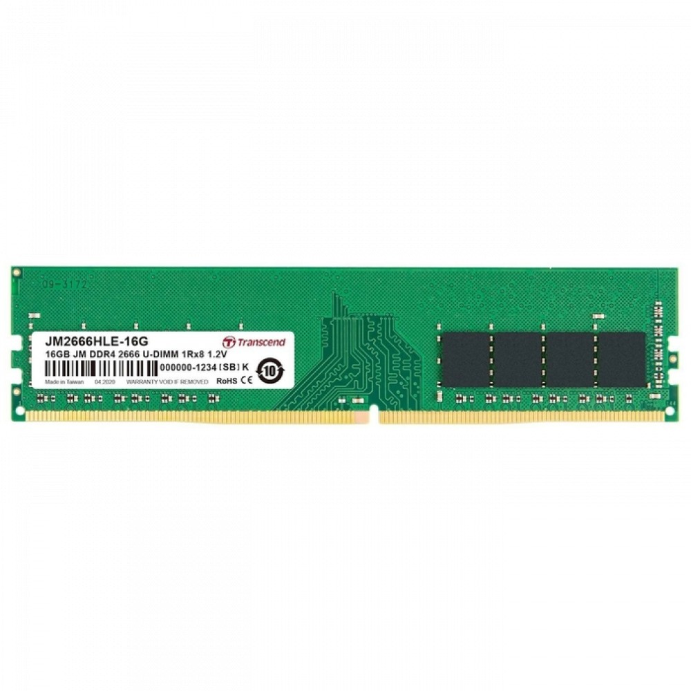 ОЗУ Transcend JM2666HLE-16G DIMM, DDR4, 16 Гб, 2666 МГц — фото товара
