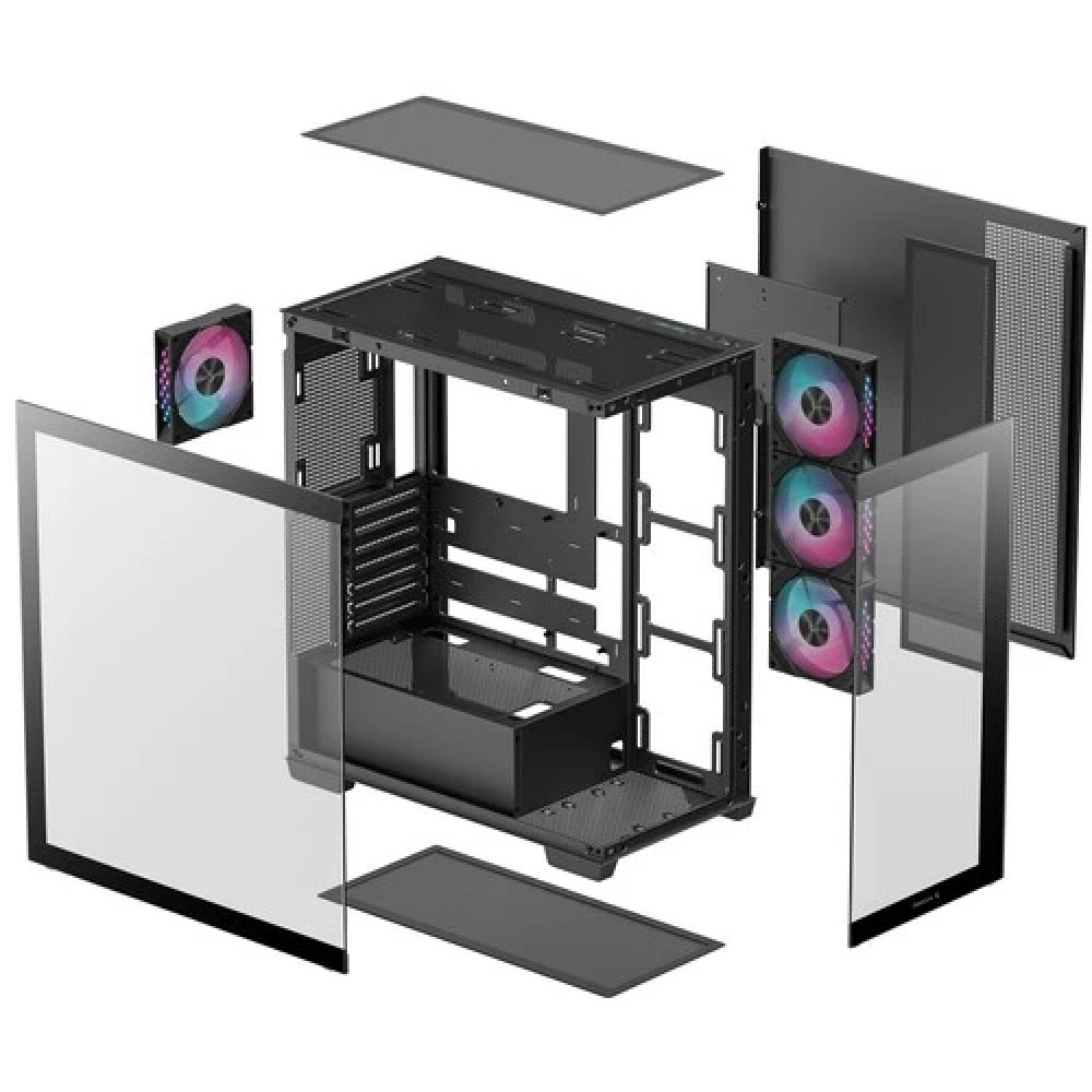 Корпус Deepcool CG580 4F Black R-CG580-BKADA4-G-1 Mid-Tower - миниатюра 5