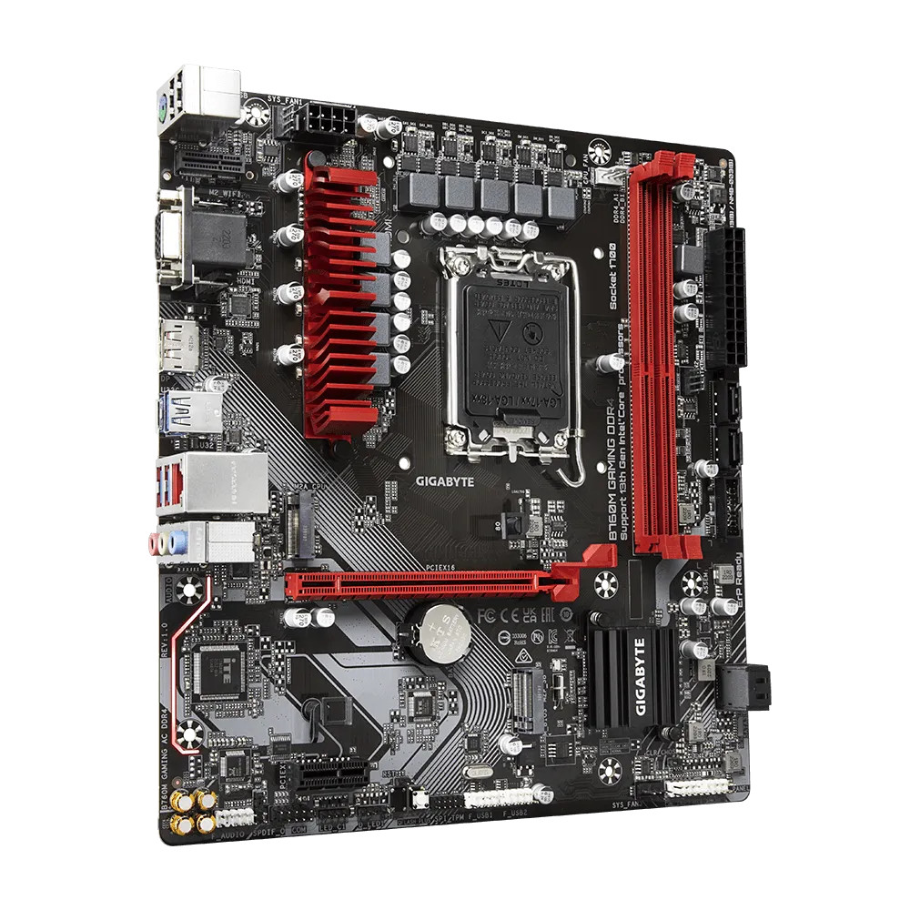Материнская плата Gigabyte B760M GAMING DDR4 Micro-ATX, LGA 1700 - миниатюра 2
