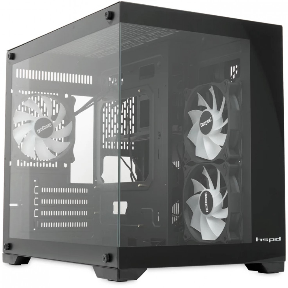 Корпус HSPD F330-TGBK-ARGB Mid-Tower - миниатюра 3