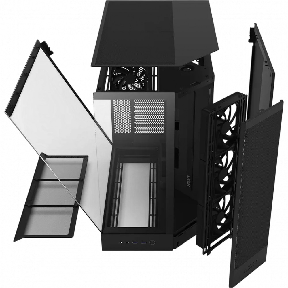 Корпус NZXT H9 Flow RGB Black CM-H92FB-R1 Mid-Tower - миниатюра 5