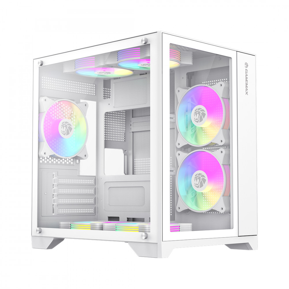 Корпус GameMax Infinity Mini 7 ARGB Fans + Controller White 9101-0000R00190 Mini-Tower — фото товара