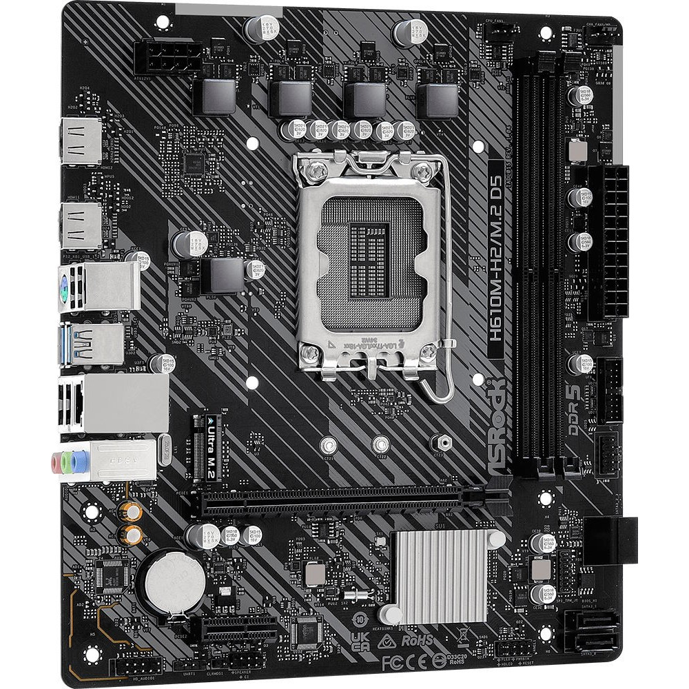 Материнская плата ASRock H610M-H2/M.2 D5 Micro-ATX, LGA 1700 — фото товара