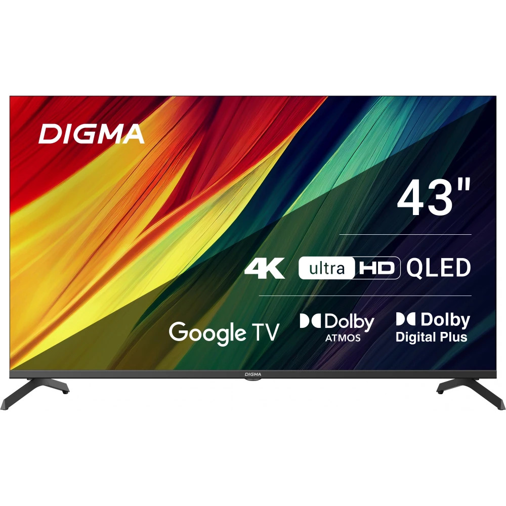 Телевизор Digma 43" DM-LED43UQB31 43 ", Smart TV, Черный — фото товара