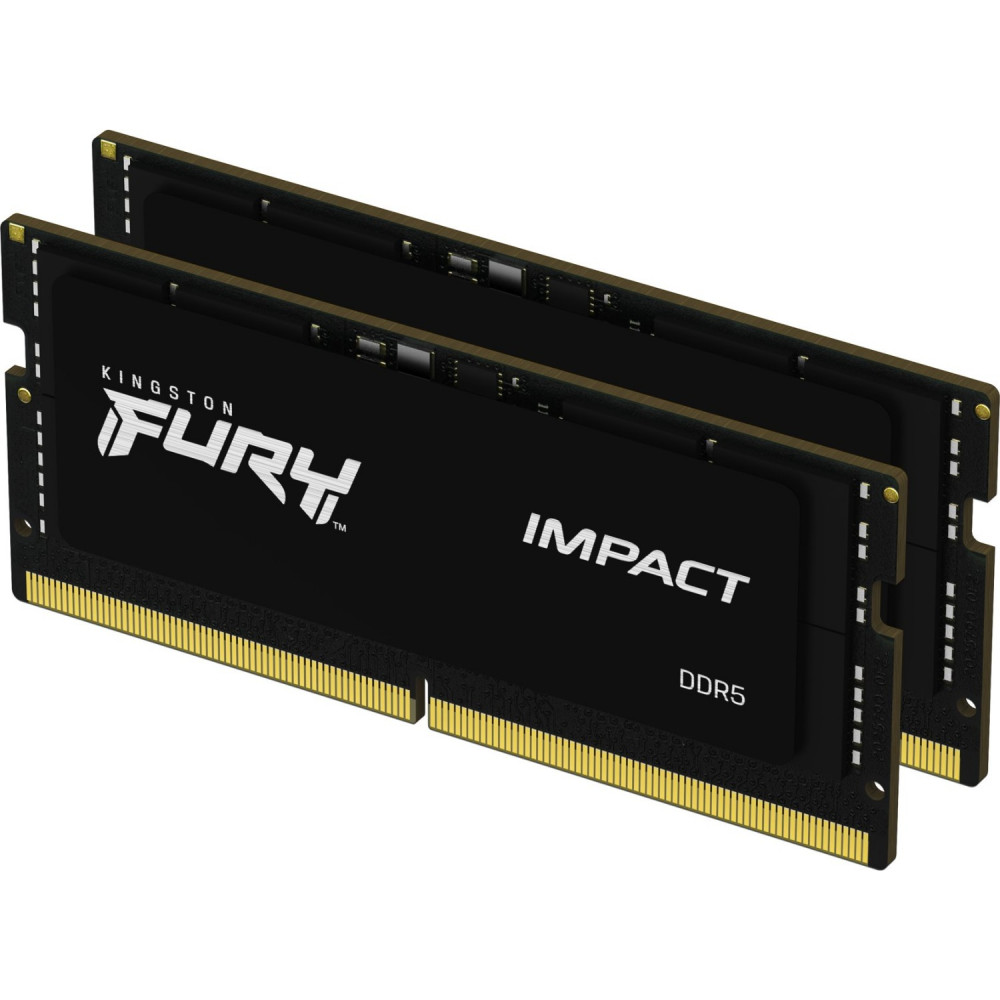 ОЗУ Kingston Fury Impcat Black XMP KF564S38IBK2-32 SO-DIMM, DDR5, 32 Гб (2 х 16 Гб), 6400 МГц - миниатюра 2