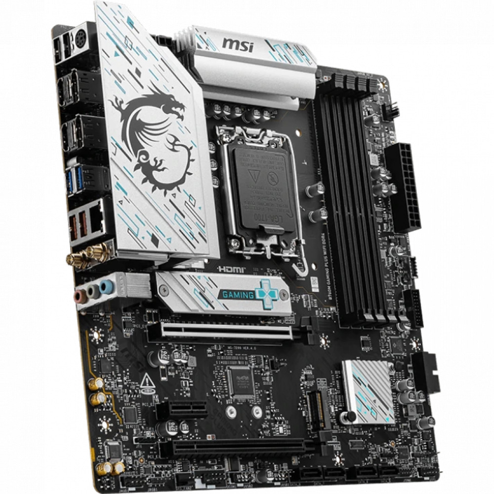 Материнская плата MSI B760M GAMING PLUS WIFI DDR4 B760M GAMING PLUS WIFI DDR4_ Micro-ATX, LGA 1700 - миниатюра 3