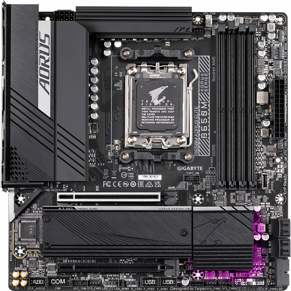 Материнская плата Gigabyte B650M AORUS ELITE Micro-ATX, AMD AM5 — фото товара