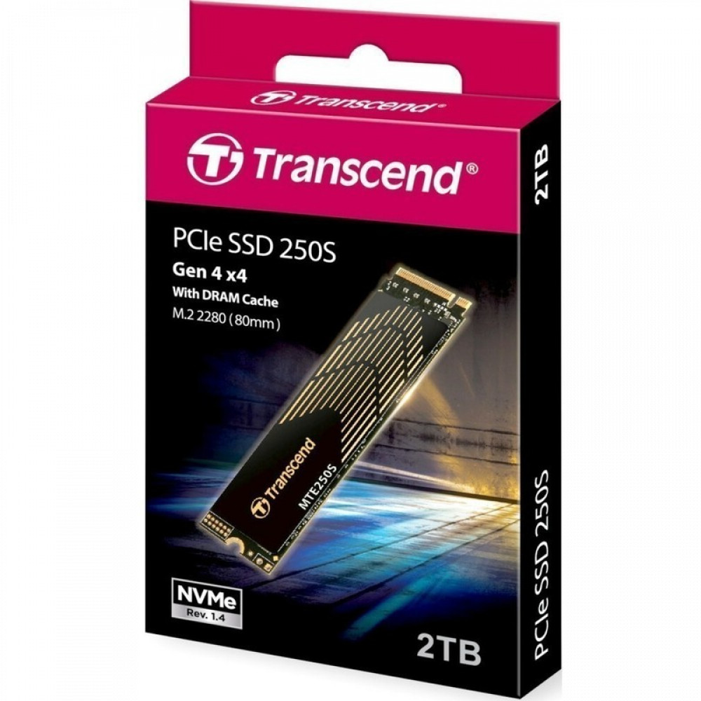 Жесткий диск Transcend MTE250S TS2TMTE250S SSD (твердотельные), 2 ТБ, M.2, PCIe - миниатюра 4