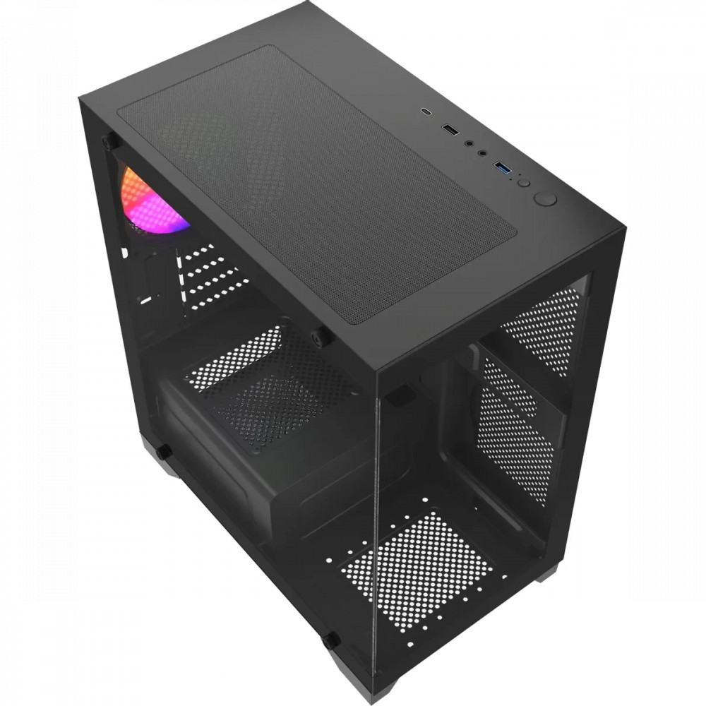 Корпус Accord ACC-350-02B Black Mini-Tower - миниатюра 4
