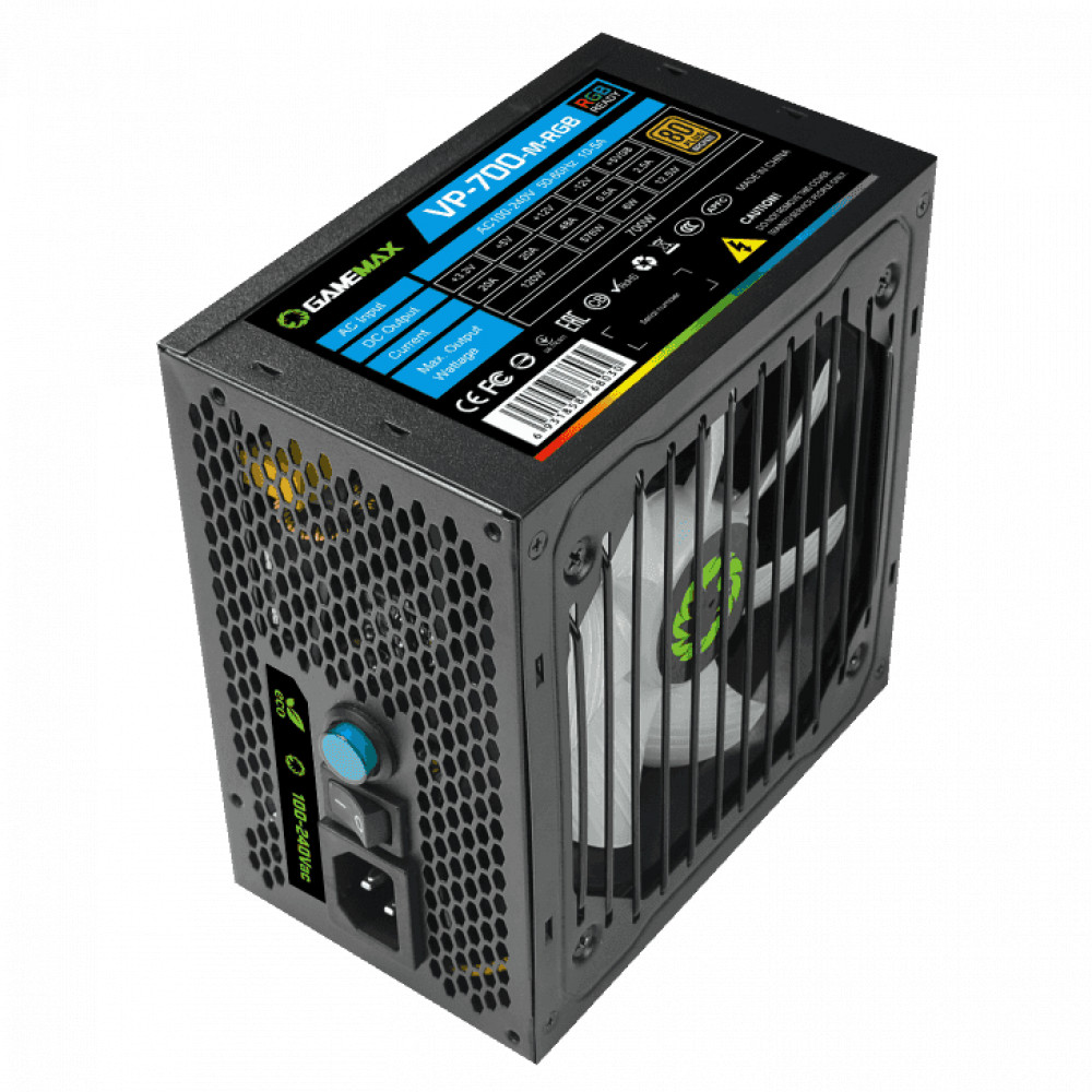 Блок питания GameMax 700W VP-700-M-RGB v2 700 Вт - миниатюра 3