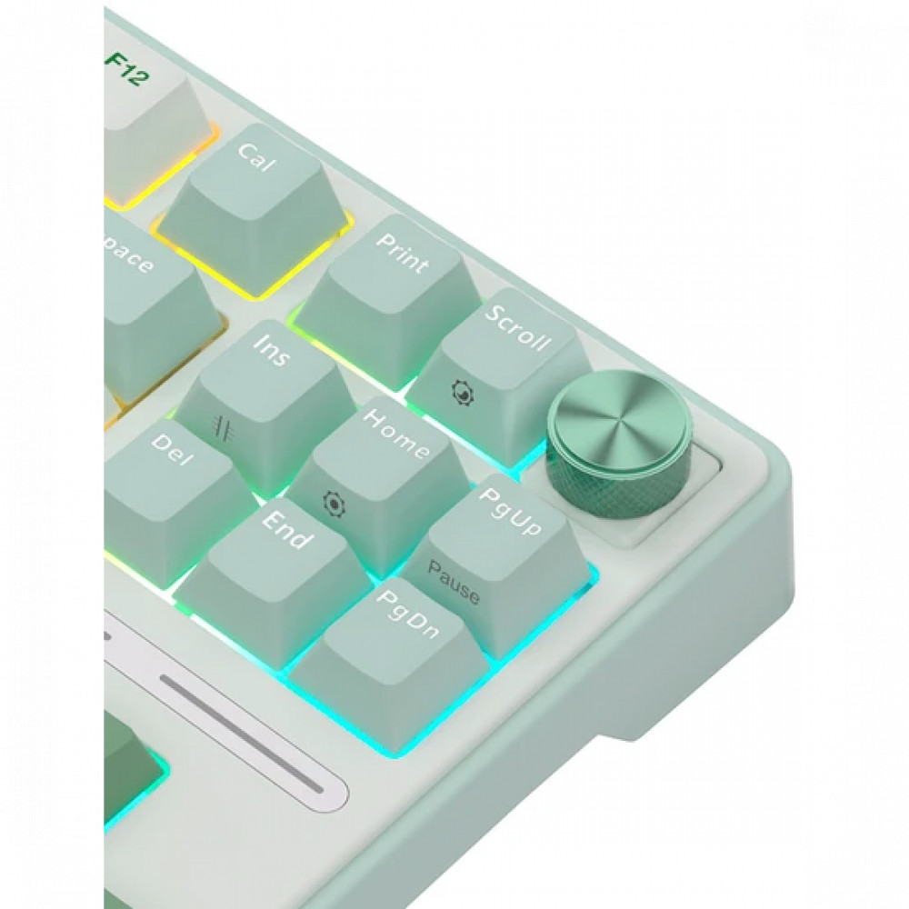 Клавиатура Royal Kludge R87 Pro Sky Cyan (Brown Switch) 6977576550717 Проводная, USB - миниатюра 7