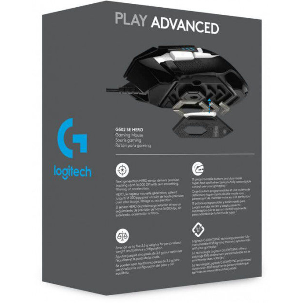 Мышь Logitech G502 SE HERO 910-005729 Игровые, Проводная - миниатюра 2