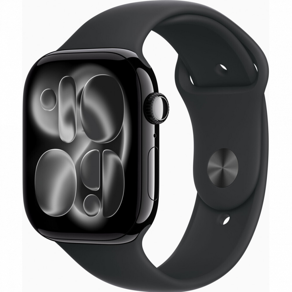 Apple Watch Series 11 46mm Jet Black Aluminium Case With Black Sport Band S/M MEUW4ET/A Смарт-часы — фото товара