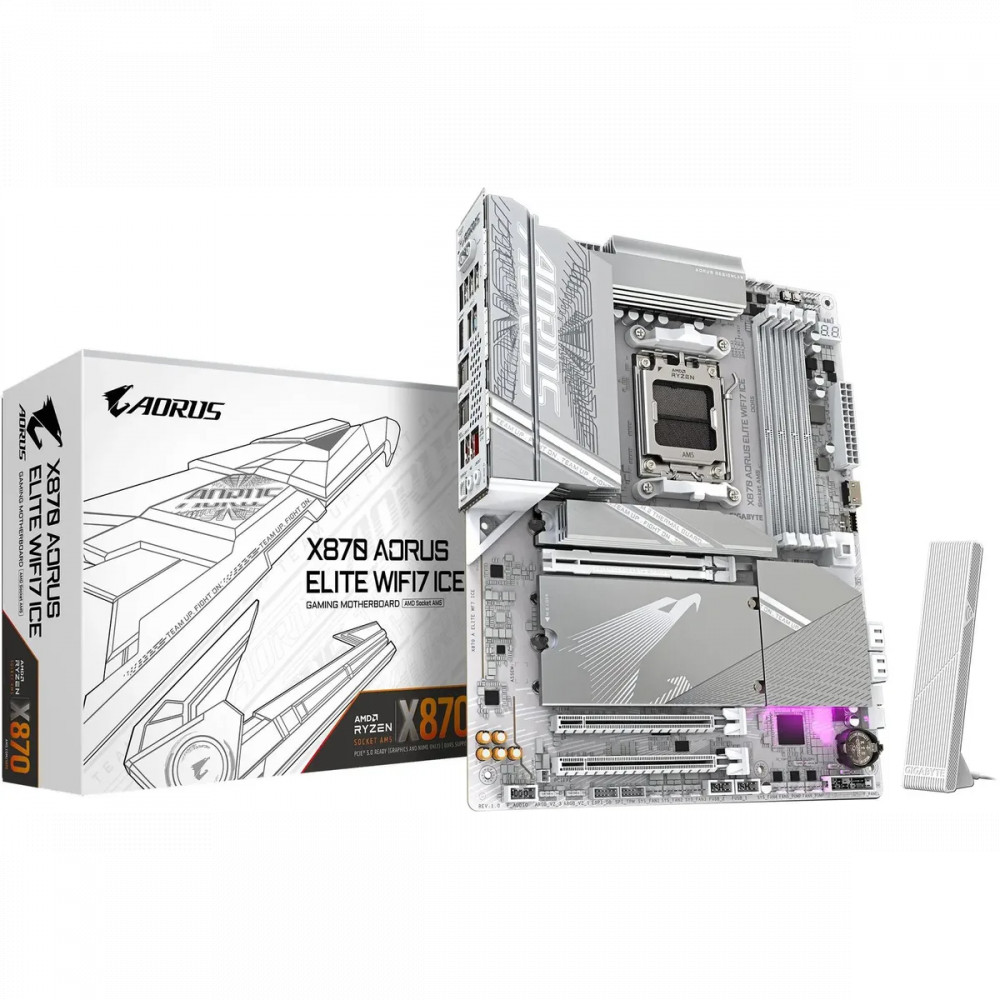 Материнская плата Gigabyte X870E A ELITE WF7 ICE ATX, AMD AM5 - миниатюра 6