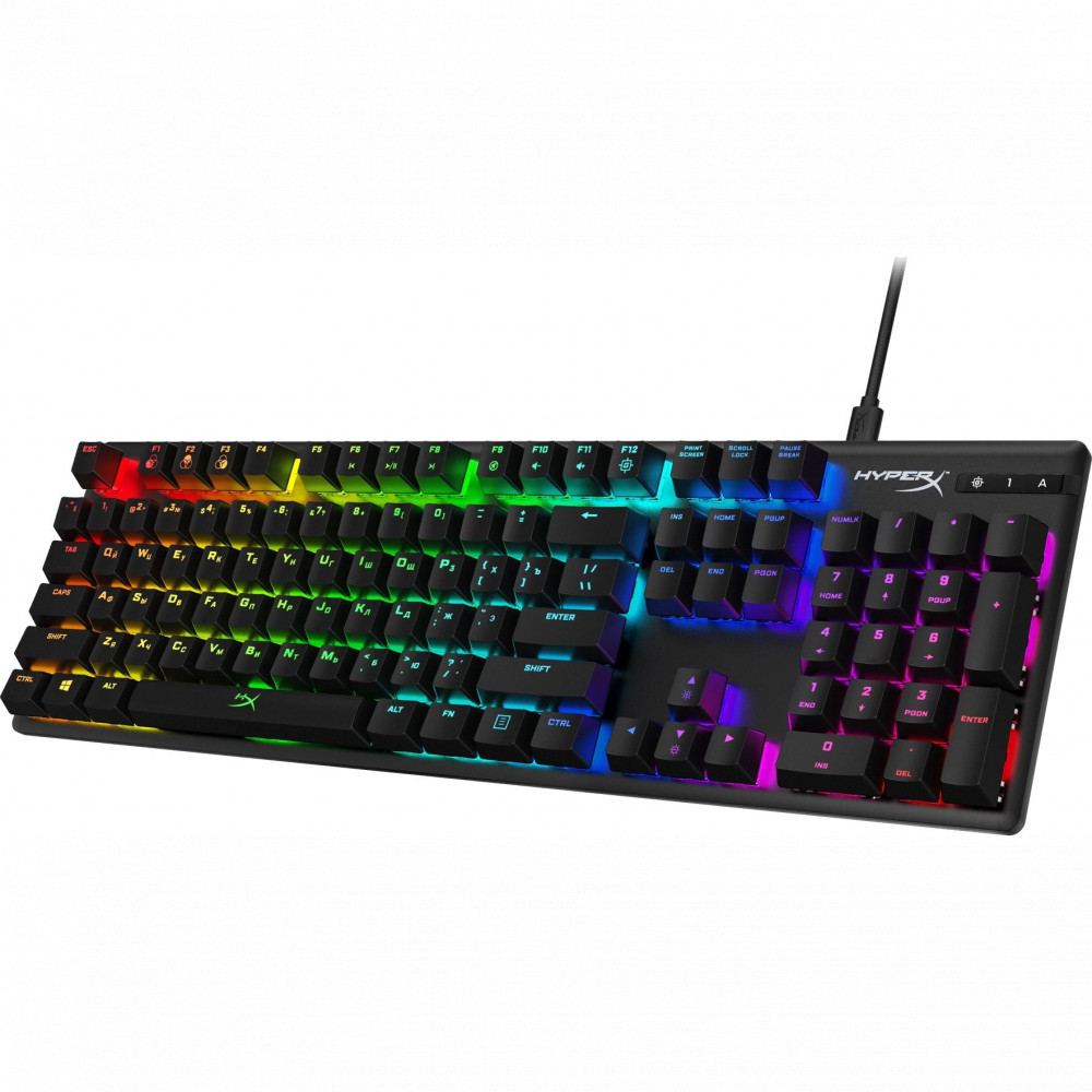 Клавиатура HyperX Alloy Origins PBT HX Aqua 639N5AA Проводная, USB - миниатюра 3