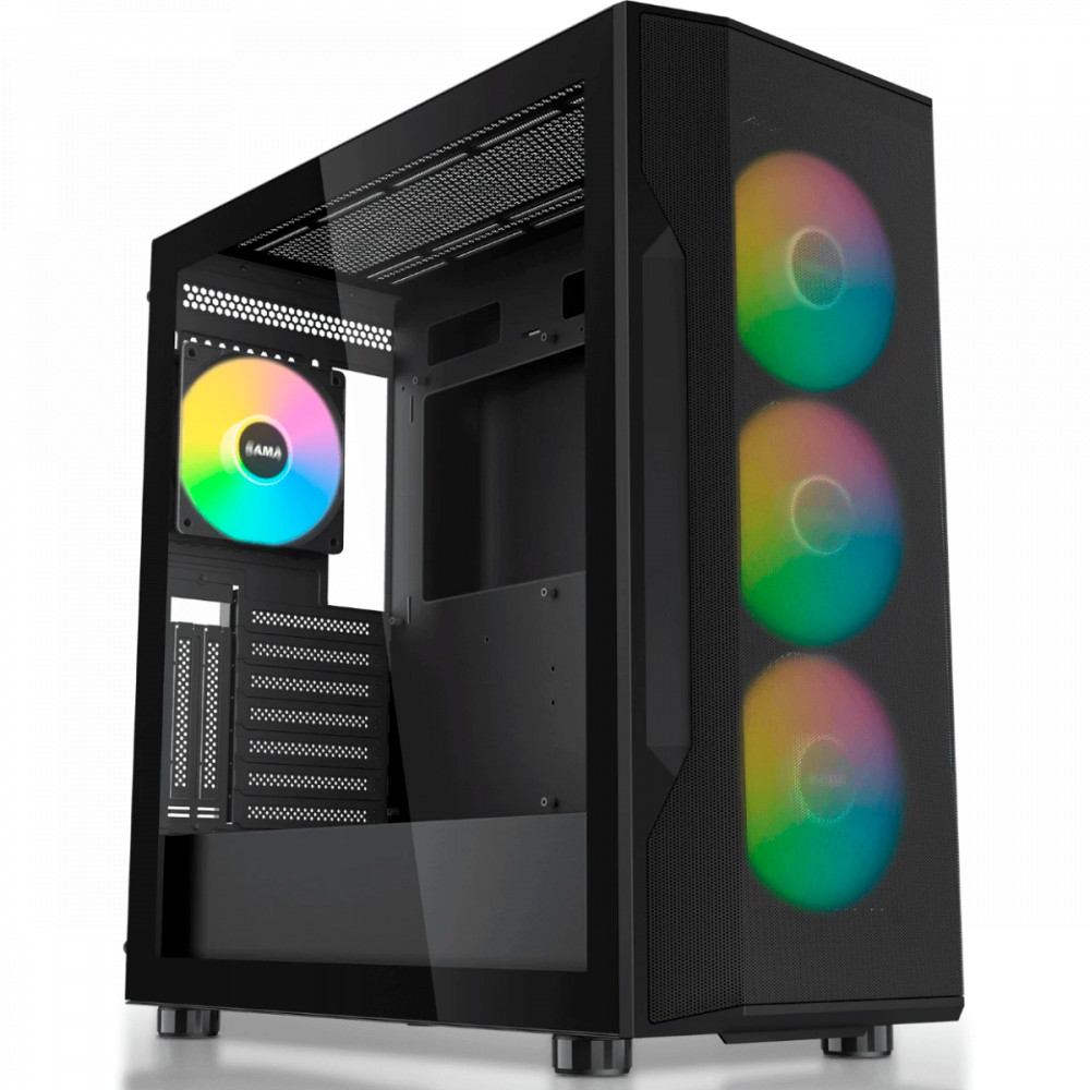 Корпус Sama S40 Black S40-BKAPA4X1-GL Mid-Tower — фото товара
