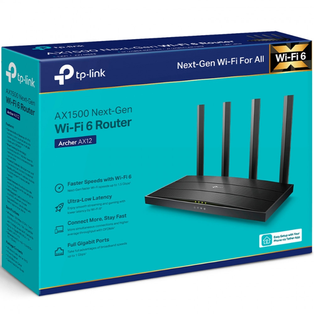 Маршрутизатор для дома TP-Link Archer AX12 - миниатюра 3