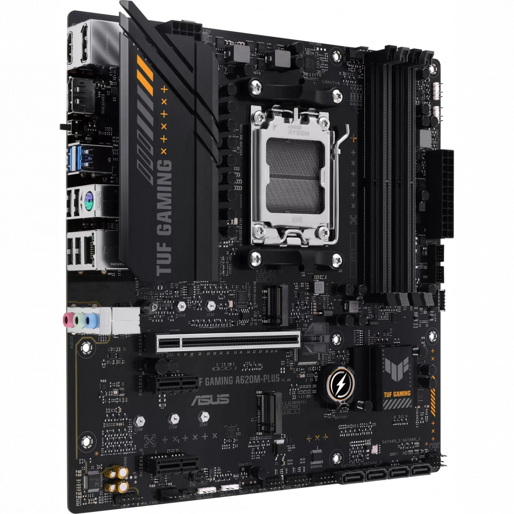 Материнская плата Asus TUF GAMING A620M-PLUS Micro-ATX, AMD AM5 — фото товара