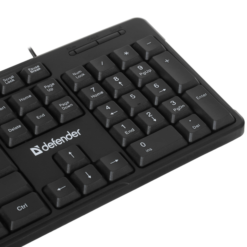 Клавиатура Defender Next HB-440 RU черный 45440 Проводная, USB - миниатюра 4