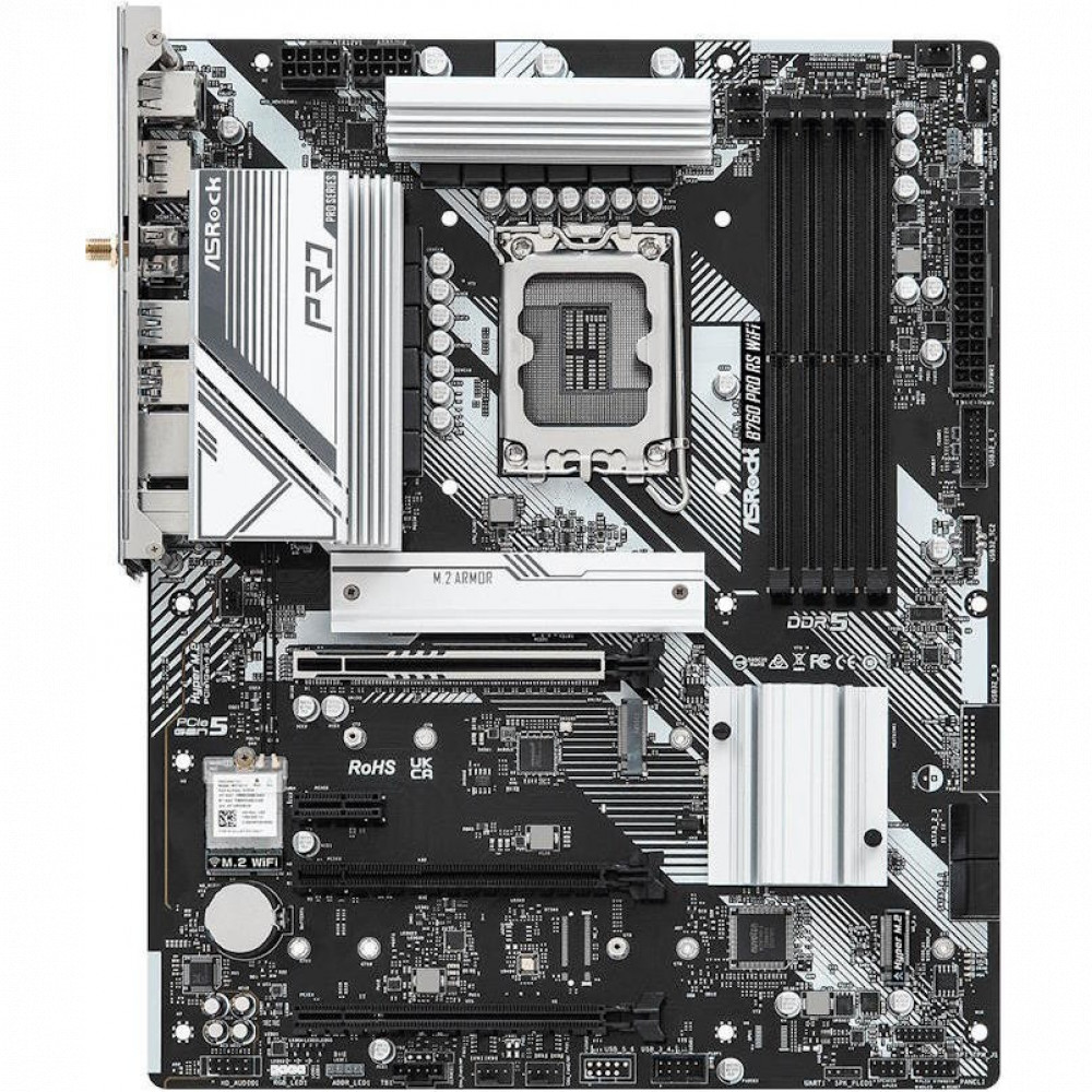 Материнская плата ASRock B760 PRO RS WIFI ATX, LGA 1700 - миниатюра 3