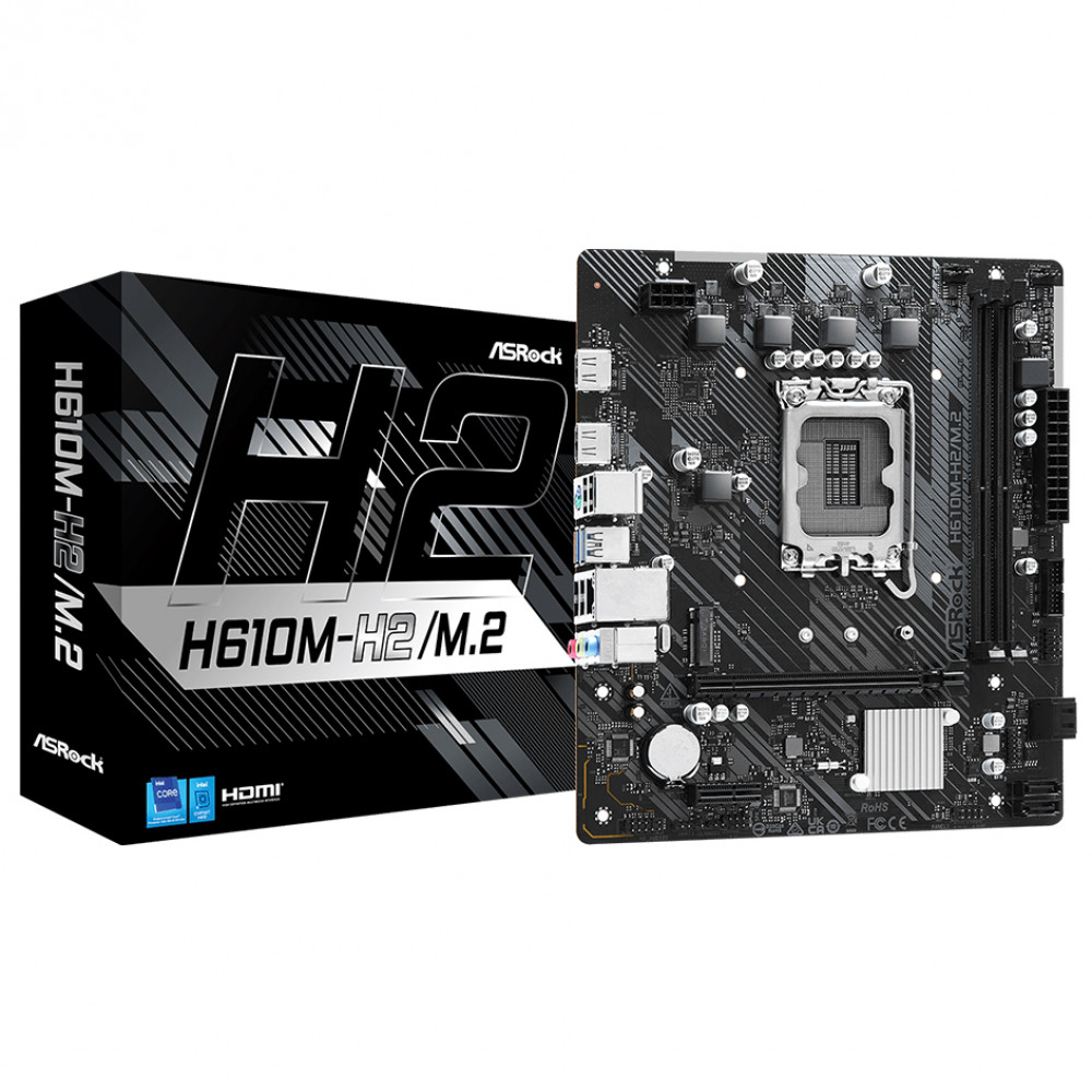 Материнская плата ASRock H610M-H2/M.2 Micro-ATX, LGA 1700 - миниатюра 3