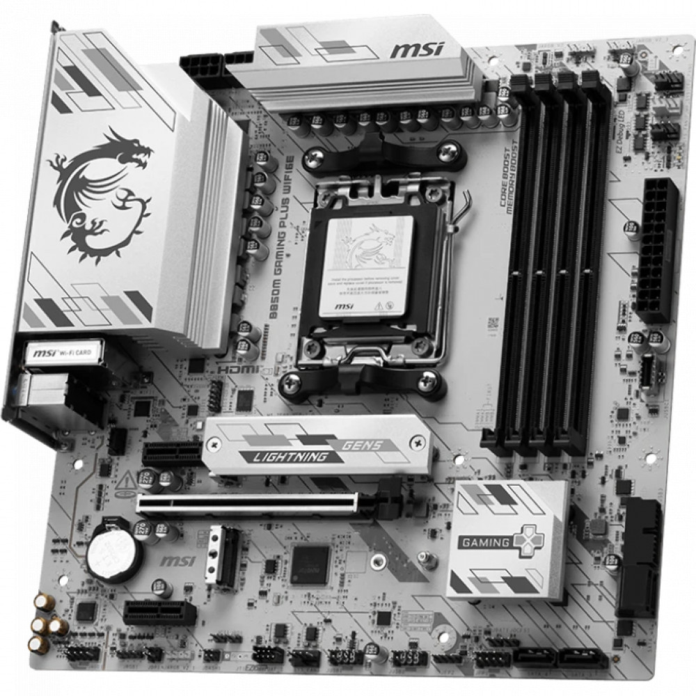 Материнская плата MSI B850M GAMING PLUS WIFI6E Micro-ATX, AMD AM5 - миниатюра 3