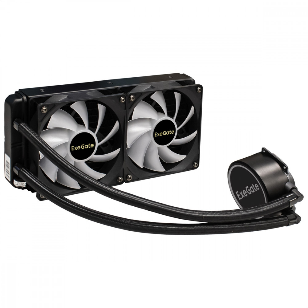 Система охлаждения ExeGate BlackWater-240V2.PWM.RGB EX293457RUS Для процессора - миниатюра 2