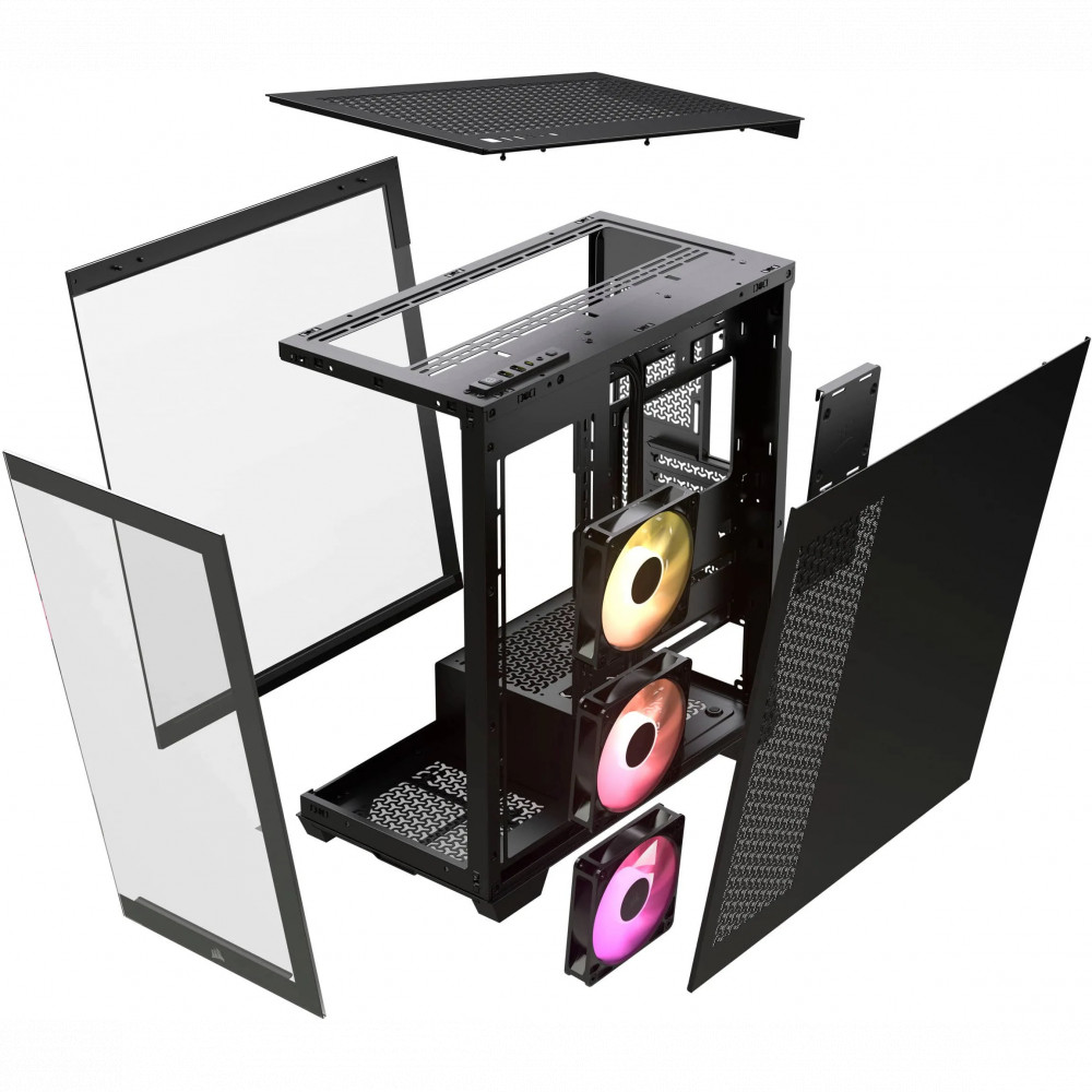 Корпус Corsair iCUE Link 3500X RGB Black CC-9011280-WW Mid-Tower - миниатюра 4
