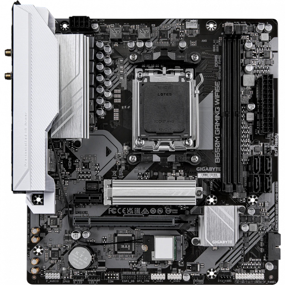 Материнская плата Gigabyte B650M GAMING WIFI6E Micro-ATX, AMD AM5 — фото товара