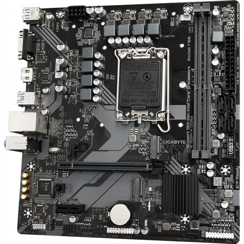 Материнская плата Gigabyte B760M H DDR4 Micro-ATX, LGA 1700 - миниатюра 3