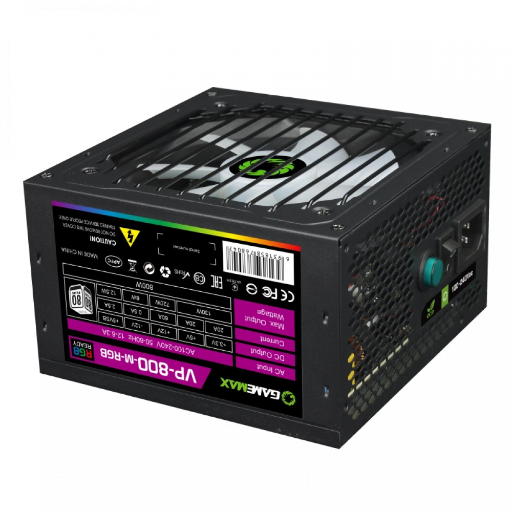 Блок питания GameMax VP-800-RGB v2 800 Вт - миниатюра 5