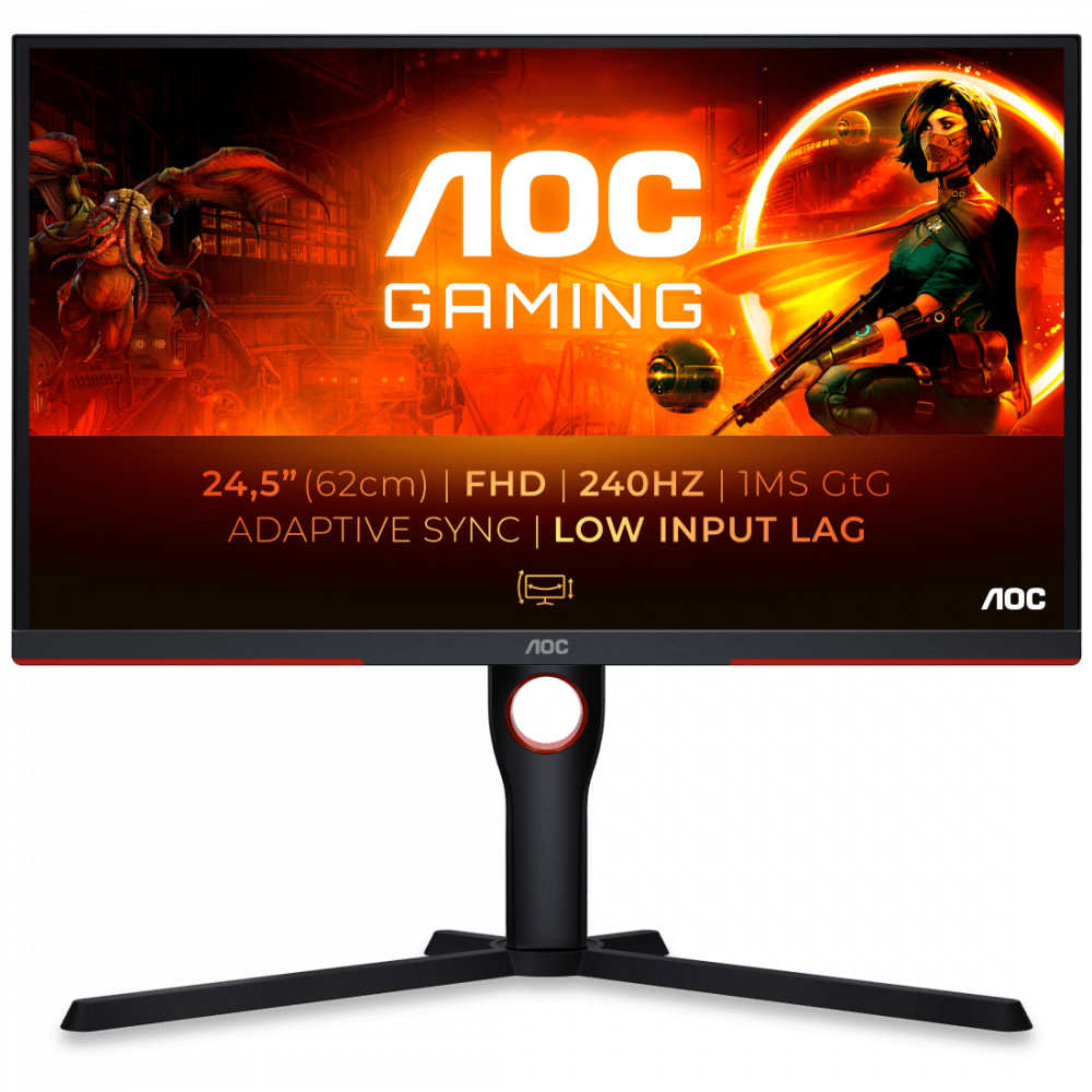 Монитор AOC 25G3ZM/BK 24.5 ", VA, Full HD 1920x1080 (16:9), 240 Гц — фото товара