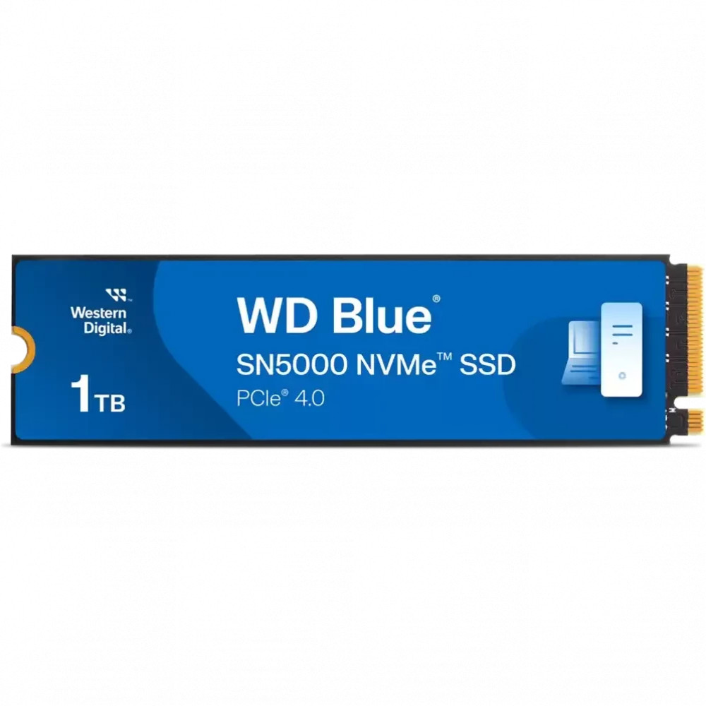 Жесткий диск Western Digital Blue SN5000 WDS100T4B0E SSD (твердотельные), 1 ТБ, M.2, PCIe — фото товара