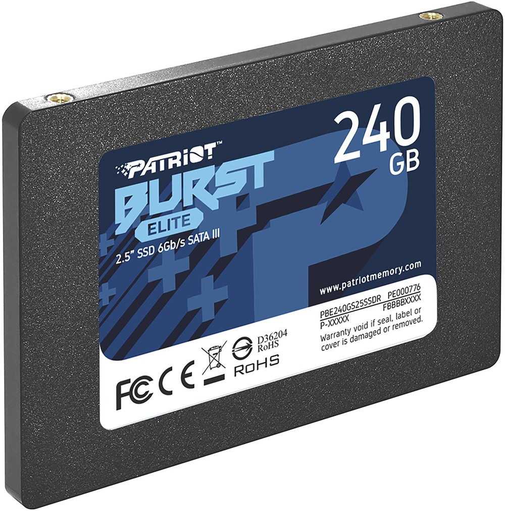 Жесткий диск Patriot Burst Elite PBE240GS25SSDR SSD (твердотельные), 240 ГБ, 2.5 дюйма, SATA - миниатюра 3