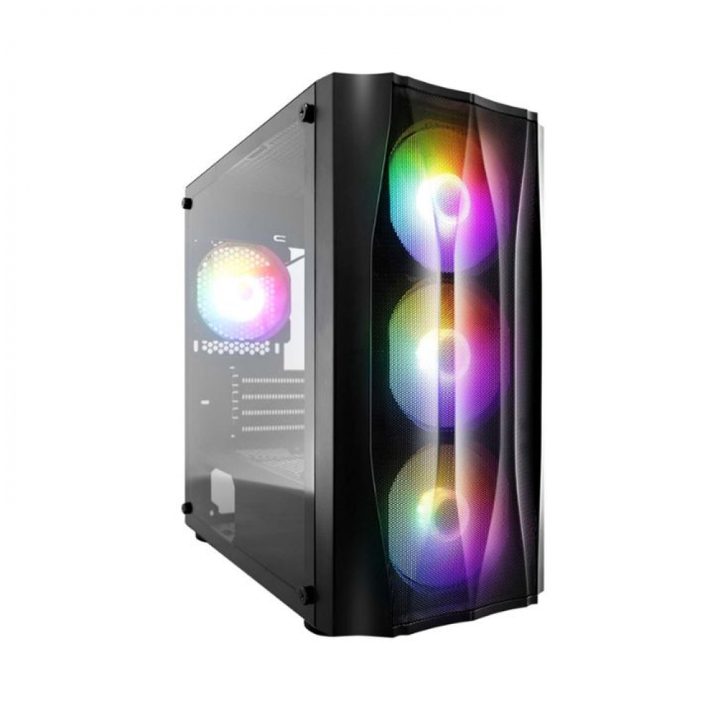 Корпус 1STPLAYER FIREBASE X3-M-BK X3-M-BK-4F2C3 Mini-Tower — фото товара