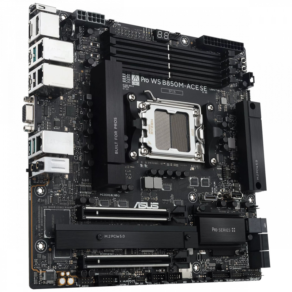 Материнская плата Asus PRO WS B850M-ACE SE 90MB1MN0-M0EAY0 Micro-ATX, AMD AM5 — фото товара