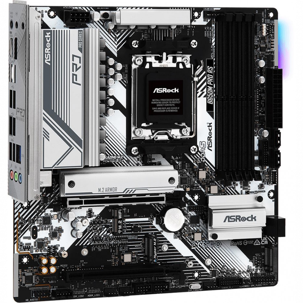 Материнская плата ASRock B650M PRO RS Micro-ATX, AMD AM5 — фото товара