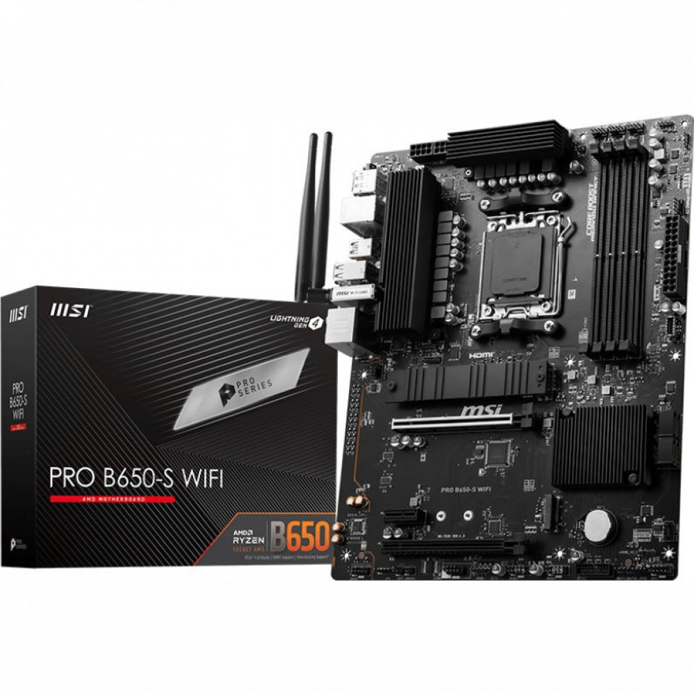 Материнская плата MSI PRO B650-S WIFI ATX, AMD AM5 - миниатюра 5