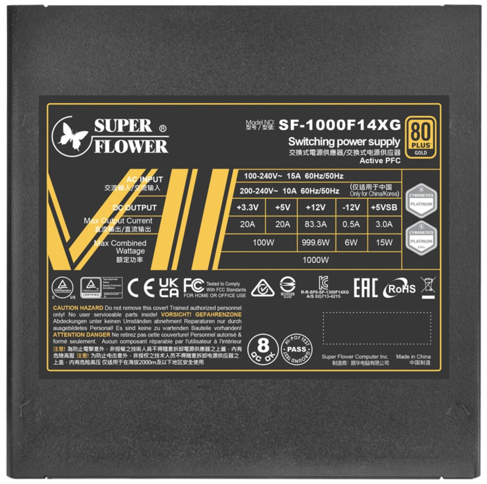 Блок питания Super Flower Leadex VII Gold SF-1000F14XG 1000 Вт - миниатюра 5
