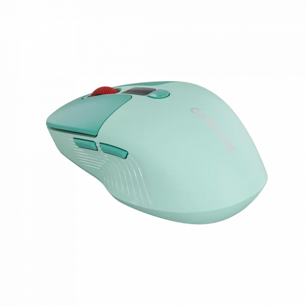 Мышь Canyon MW-26 LCD Silent Dual Mode Wireless Green CNS-CMSW26GR Бюджетные, Беспроводная - миниатюра 3