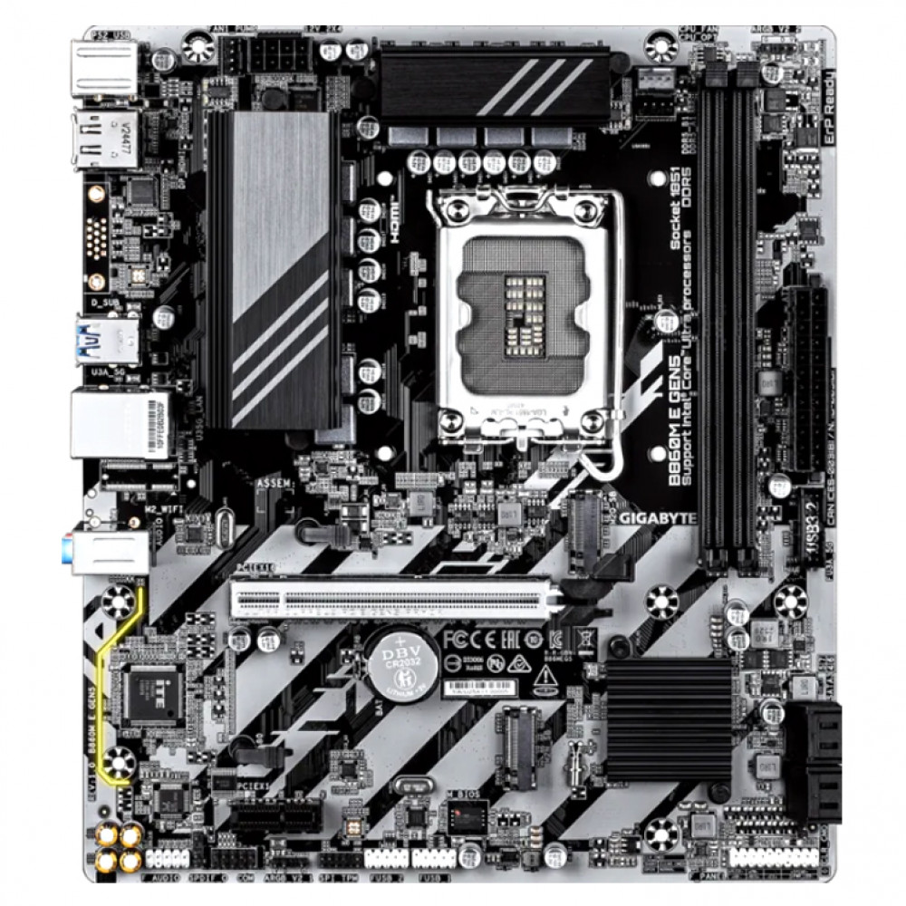 Материнская плата Gigabyte B860M E GEN5 B860M_E_GEN5 Micro-ATX, LGA 1851 — фото товара