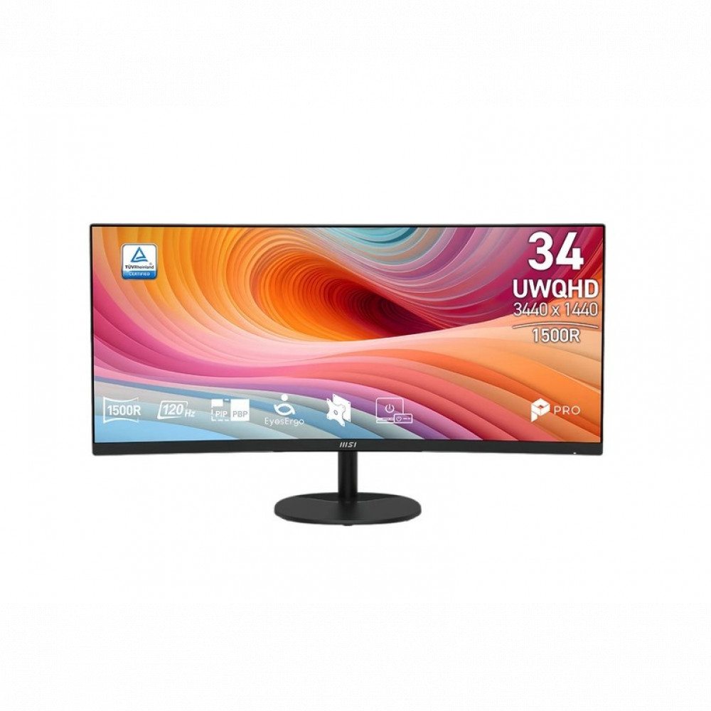 Монитор MSI PRO MP341CQ E12 9S6-3PB2CT-212 34 ", VA, Ultra-Wide QHD 3440x1440 (21:9), 120 Гц — фото товара