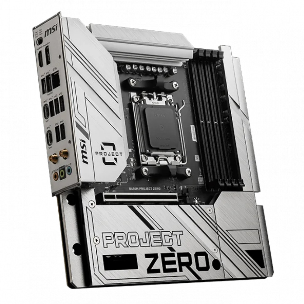 Материнская плата MSI B650M PROJECT ZERO Micro-ATX, AMD AM5 - миниатюра 2