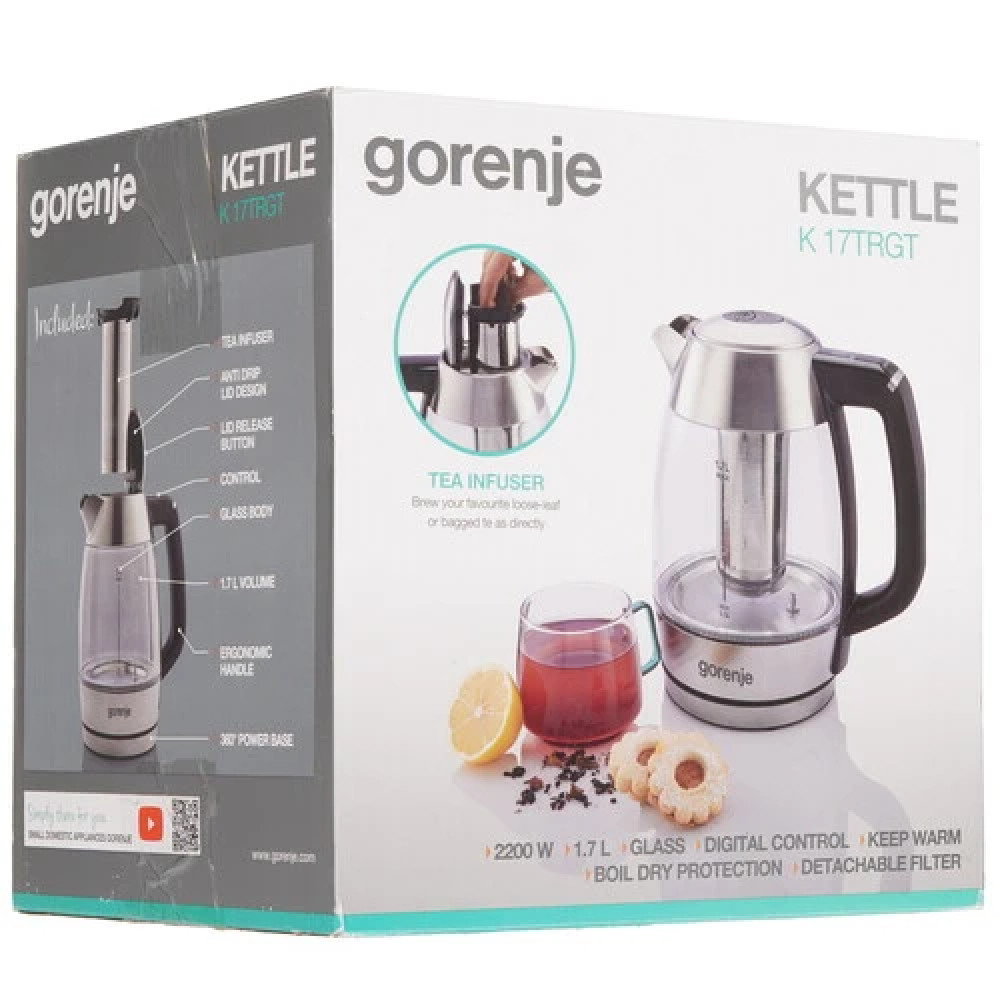 Gorenje K17TRGT Чайник, 1.7 л., 2200 Вт - миниатюра 4