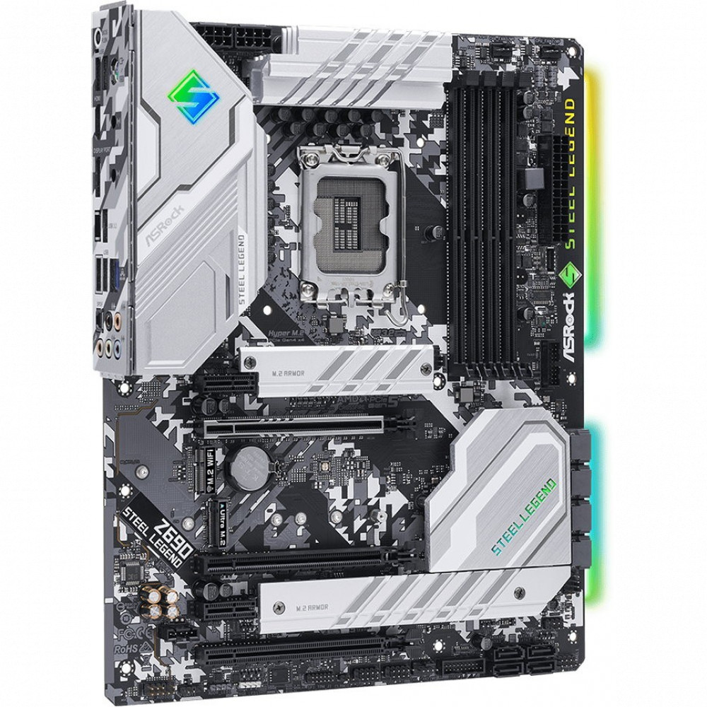 Материнская плата ASRock Z690 STEEL LEGEND/D5 ATX, LGA 1700 — фото товара
