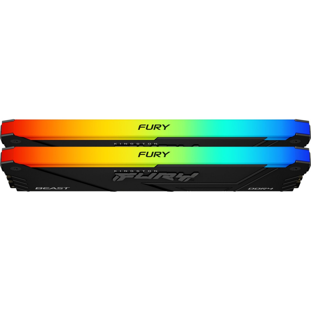 ОЗУ Kingston Fury Beast RGB KF436C18BB2AK2/64 DIMM, DDR4, 64 Гб (2 х 32 Гб), 3600 МГц - миниатюра 3